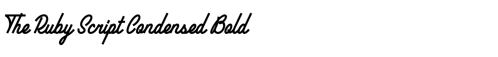 The Ruby Script Condensed Bold image